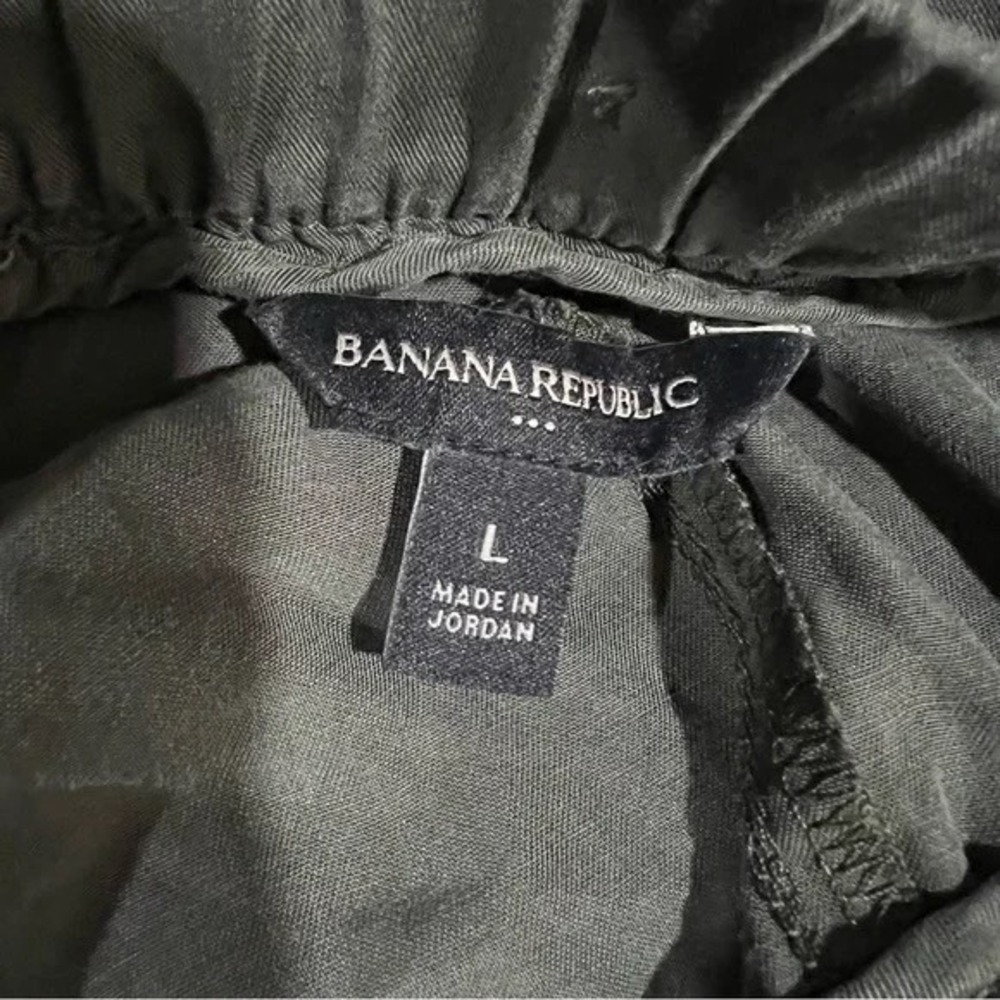 Banana Republic Women's Cargo Jogger‎ Pants L Utility Pockets Drawstring Waist - Picture 8 of 8